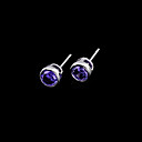 Dazzling CZ Stud Earring-CZ Ring 71027-02 (SZY1333)/Clear/Pink/Purple