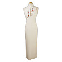 Mandarin Collar Sleeveless Floor-length Silk Cheongsam / Qipao / Chinese Dress (HGQP074)