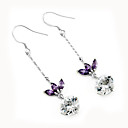 Sterling Silver Stylish CZ Earring-Sterling Silver Earring e22734 (SZY1422)