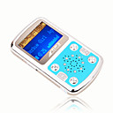 4gb mini mp3 players com alto-falante azul (szm183)