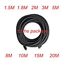 HDMI Cable Male to Male 24AWG with Ferrite Core for PS3 DVD HDTV(Z-201) - 9 Pieces Per Package
