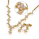 18K Gold Plated Noble CZ Jewelry Set-Cubic Zirconia Jewelry Set SYX-0361(SZY1702)