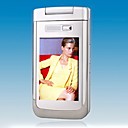 LONGXING V6  Dual Card Tri-Band TV Flip Touch Screen Silver (SZR735)
