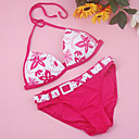 Free Shipping Hot Popular Red Two Piece Bikini Swimwear Swimsuit (Start from 10 Units) (FT087)