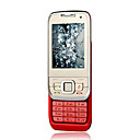 JINPENG 1866 Dual Card Quad Band Dual Camera Slip Flat Screen Cell Phone Silver&Red (SZRW248)