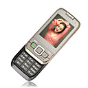1866 Dual Card Quad Band Dual Camera Ultra-thin Slip Cell Phone Black