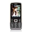 E56 dual quad band scheda ultra-sottile con schermo piatto telefono cellulare touch nero (szrw258)