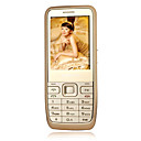 XLD S520 dual-kaart quad-band zaklamp flat screen mobiele telefoon champagne (szrw459)
