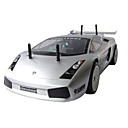 1:10 RC 15 Motore Cambio a 2 velocità 4wd nitro gas auto argento Lamborghini (yx00556-2)