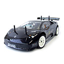 1:10 rc motore da 15 a 2 marce 4wd nitro gas auto Lamborghini nera (yx00556-1)