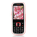 n5130 dual quad band carta doppia fotocamera ultra-sottile funzione telefono cellulare tv nero e rosso (szrw263)