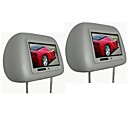 7-inch Headrest Monitor Pair with Automatically recognize input signal system (with IR) (1 Pair)