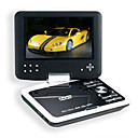 7-inch Portable DVD Player con la función TV, puerto USB, 3-en-1 lector de tarjetas y juegos (smq2446)