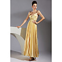 A-line Spaghetti Straps Ankle-Length Elastic Woven Satin Bridesmaid/ Evening Dress (HSX343)