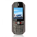 F8 Dual Card Tri Band Metal Cover Flat Screen Cell Phone Black and Red and Gray (2GB TF Card)(SZRW615)