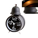 Novelty Travel Desktop Single Bell Alarm Clock with Light, 6 colors optional (CEG080)