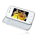 nooc N97 Style Single Card Quad Band Dual Camera Flat Touch Screen Cell Phone White (2GB TF Card)(SZMC0090)