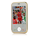 gll626a dual band tri carte TV (DVB-T) à plat téléphone à écran tactile de cellules grises, blanches et or (carte 2GB TF) (szrw682)