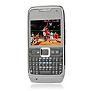 zl-e71i stile doppia fotocamera dual quad-band con scheda tv qwerty tastiera del telefono cellulare nero (2GB TF card) (szmc0105)