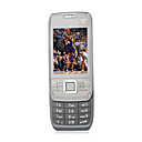 E66-1 Dual Card Quad Band Flashlight Metal Cover Slide Cell Phone Grey (2GB TF Card)