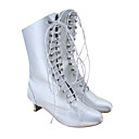 Top-Qualität Satin oberen Mittelklasse Ferse geschlossene Zehen Hochzeit Stiefel / Schuhe Hochzeit (mb-039) auch andere Farben