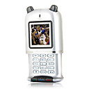 Chuangku X1 Quad Band Dual Card Bluetooth FM Slide Cell Phone Silver (2GB TF Card)(SZ05150682)