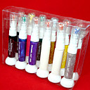24 Color 2-Way Nail Art Polish Pen / Brush