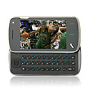 dual quad tarjeta de banda dual flash de la cámara de televisión Java teclado qwerty 3,2''pantalla táctil del teléfono celular negro (sz04580889)