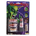 diente de goma horribles + dedo fijado para Halloween (5-piece set)