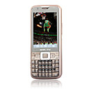 h969 Dual-Karte Dual-Kamera Quad-Band-WLAN-TV-Funktion Touchscreen QWERTY Tastatur Handy braun (2GB Karte tf) (sz00720356)