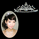 magnífico claro cristales tiara de novia de la boda (hg0802)