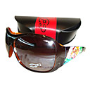 nuevo diseño de gafas de sol de moda del tatuaje + paño de limpieza libre y estuche duro - marco marrón con estampado de tigre dsco2228-0479-11.13-44
