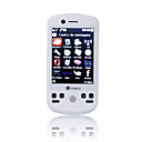 Lixin G2 Dual Card Dual Camera Quad Band WIFI TV Function with Trackball Flat Touch Screen Cell Phone White (2GB TF Card)