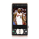 W600 de cuádruple banda doble tarjeta de doble cámara de televisión de Java linterna de doble Bluetooth Touch Screen Phone barra de células negro (tar