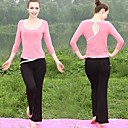 marca de calças novo topo yoga set (yj091)