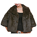 Dreiviertel-Ärmel echten Pelz Kaninchen Pelzjacke Frauen Pijacke mehr Farben (0107al008-0736)
