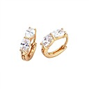 Beautiful 18K Gold Plated CZ Cubic Zirconia Earrings (0292-91115-22)
