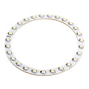 27 LED linterna 9cm coche / luz decorativa 1210 (ángel de luz los ojos, blanco)