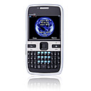 1668 wifi Quad-Band Dual-Karte Ultra Thin tv java Dual-Kamera QWERTY Tastatur bar Handy schwarz (2GB Karte tf) (sz05440380)