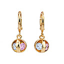 Beautiful 18K Gold Plated CZ Cubic Zirconia Earrings (0292-EYX2-0035)