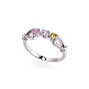 Beautiful 18K Gold Plated CZ Cubic Zirconia Rings (0292-91109-13)