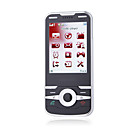 semobi f6tv quad band doppia scheda Bluetooth FM TV touch screen slide del telefono cellulare in argento e nero (2GB TF card) (sz05150851)