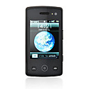 BD15 double carte quadri-bande, double caméra à double lampe de poche tv sdb-t java téléphone à écran plat tactile cellule noire (2 Go Carte TF) (sz04