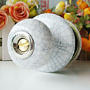 High Quality Ceramic Door Knob with Lock (Porcelain Door Knob) (0768-W07-SS-T)