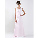 A-line Scoop Floor-length Bridesmaid/ Wedding Party Dress (HSX183)