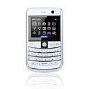 B9630 WIFI TV JAVA Quad Band Dual Card Dual Camera Qwerty Keypad Trackball Cell Phone White (2GB TF Card)