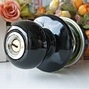 High Quality Ceramic Door Knob with Lock (Porcelain Door Knob) (0768-W10-SB)