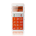 ZTC L488 Single Card Big Keypad for Daddy with Torch Light Cell Phone Orange and White