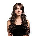 Capless Extra Long High Quality Synthetic Natural Look Golden Brown Curly Hair Wig