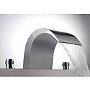 Badewanne Armaturen  /  Zwei Griffe  /  Wasserfall - DARKE